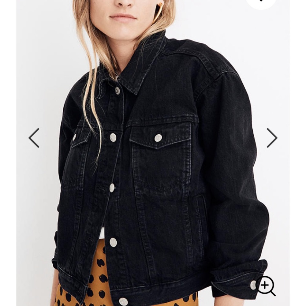 Madewell Boxy Crop Jean Jacket Lunar Wash